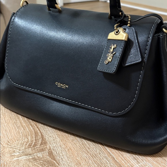 Coach Slouchy Rogue Top Handle Bag Black - Picture 3 of 12